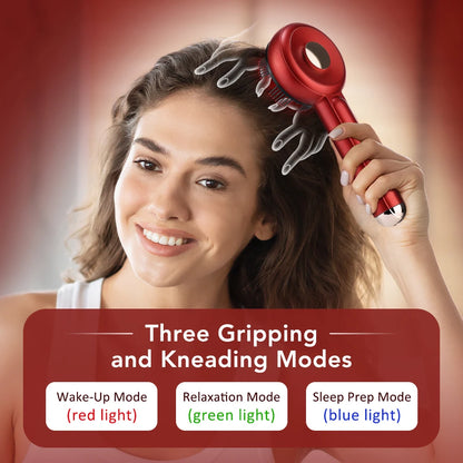 EMS Electric Scalp Massager Comb – Hair Growth, Light Therapy & Anti-Hair Loss Treatment with Oil Applicator™
