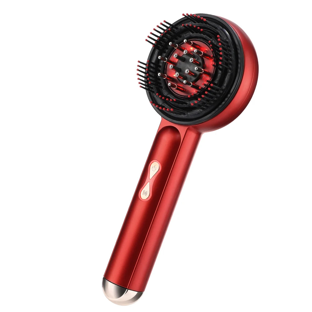 EMS Electric Scalp Massager Comb – Hair Growth, Light Therapy & Anti-Hair Loss Treatment with Oil Applicator™